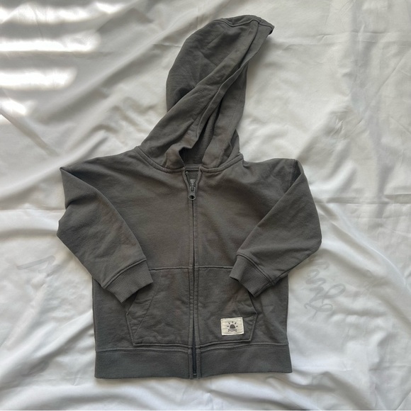 Little Co by Lauren Conrad Gray Kids Zip Up Hoodie Size 18 Months - Picture 2 of 11